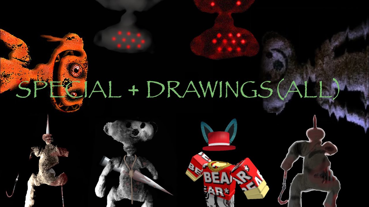 150 SUBS!!! (ALL OF MY DRAWINGS!) ROBLOX bear drawings