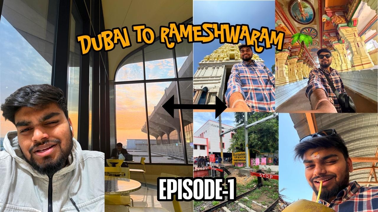 Dubai Se Rameshwaram Solo Travel 🇦🇪✈️🇮🇳 | Pehla Din India Mein! || MSSIINDHAV SOLO