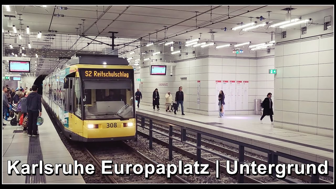 Karlsruhe Europaplatz | Untergrund Station | Deutschland 2025