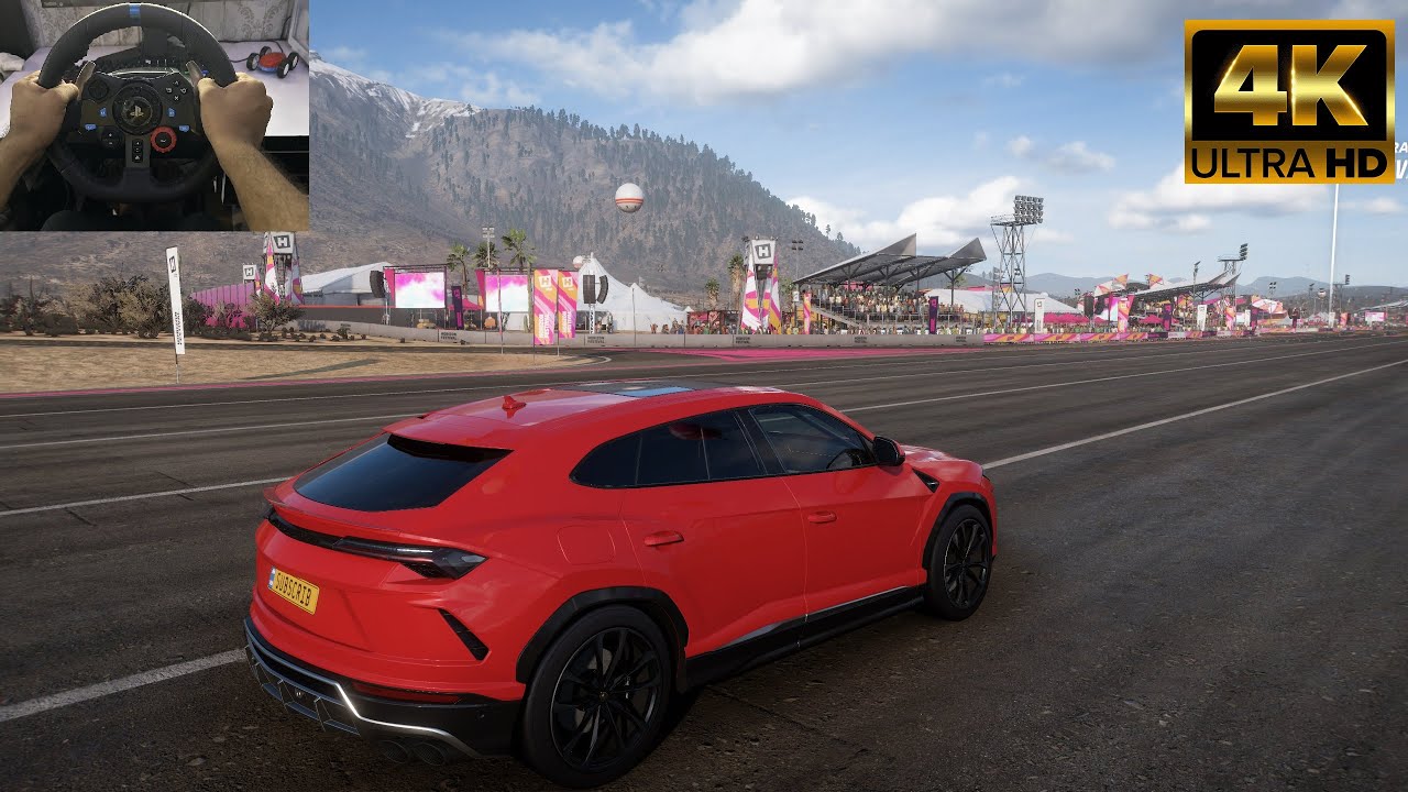 Lamborghini Urus Forza Horizon 5 Gameplay 4K | Logitech G29 Steering Wheel
