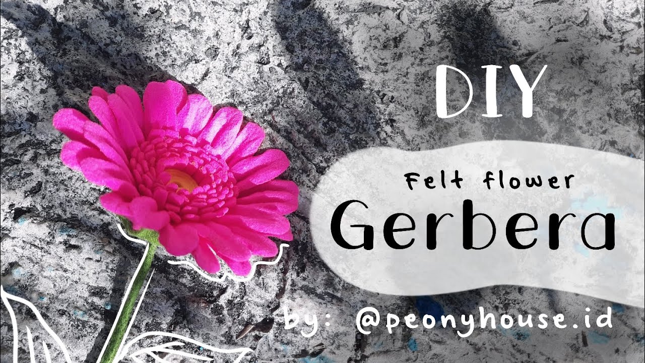 DIY GERBERA | Felt Flower | How To Make Gerbera