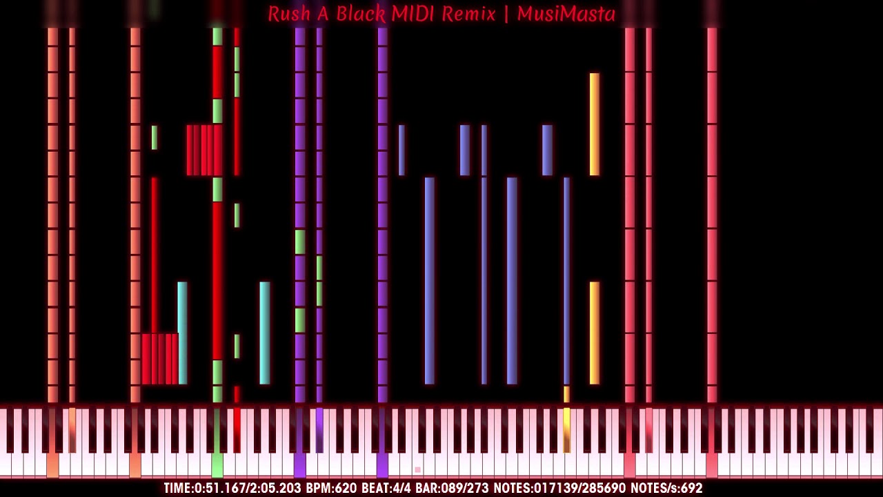 [Black MIDI] Rush 🅰, but it's a Black MIDI Remix | MusiMasta | 285K Notes