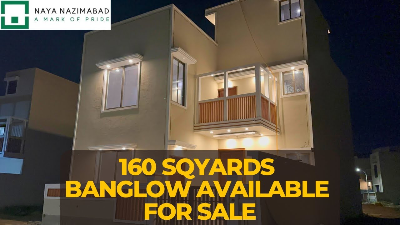 Naya Nazimabad || Own your dream 160 sqyards bungalow in Block C, Naya Nazimabad – Prime location