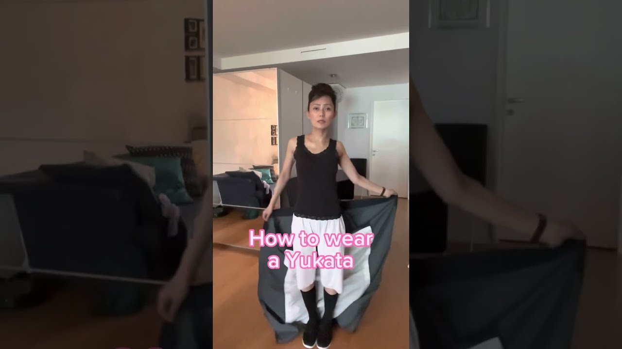 Wie man einen Yukata trägt und einen Obi-Gürtel bindet. (auf deutsch)(How to wear a Yukata)