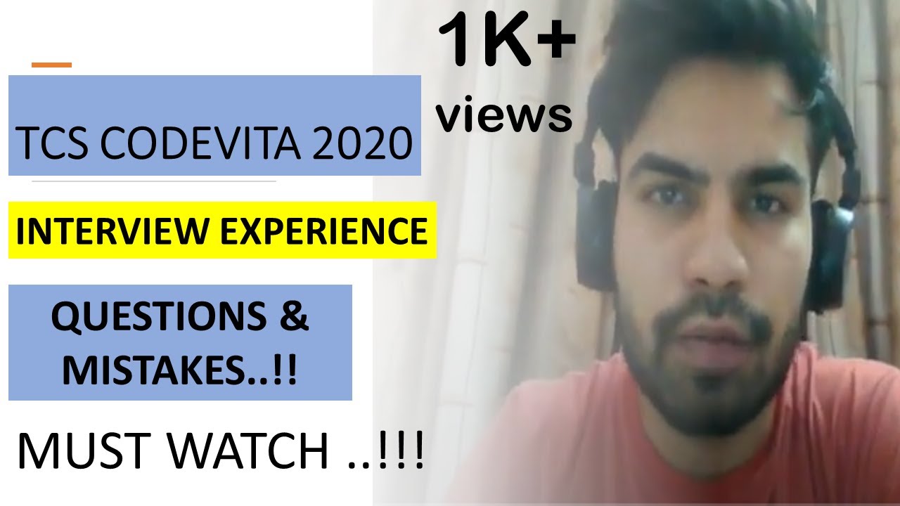 TCS Codevita 2020 Interview Experience 11th Sep 2020 | Important Questions mistakes..!!