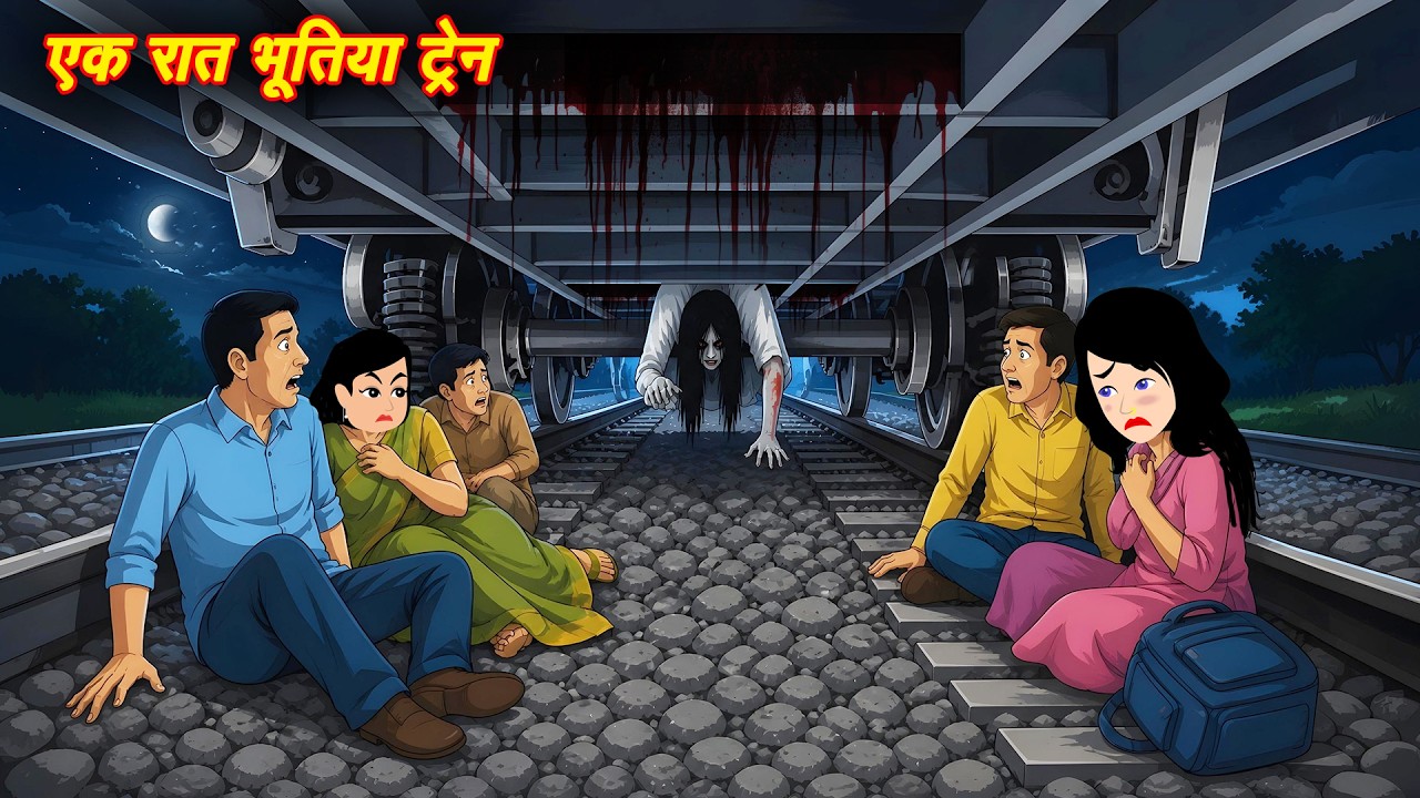EK RAAT BHOOTIYA TRAIN ME || BHOOTIYA TRAIN || HORROR STORIES || ANIMATED HORROR STORY | BHOOT VIDEO