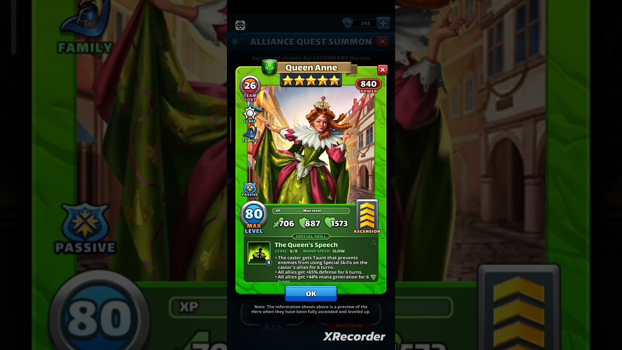 Empires & Puzzles Queen Anne Review Is She Good - MUSKETEERS - Królowa Anna Recenzja Czy Jest Dobra
