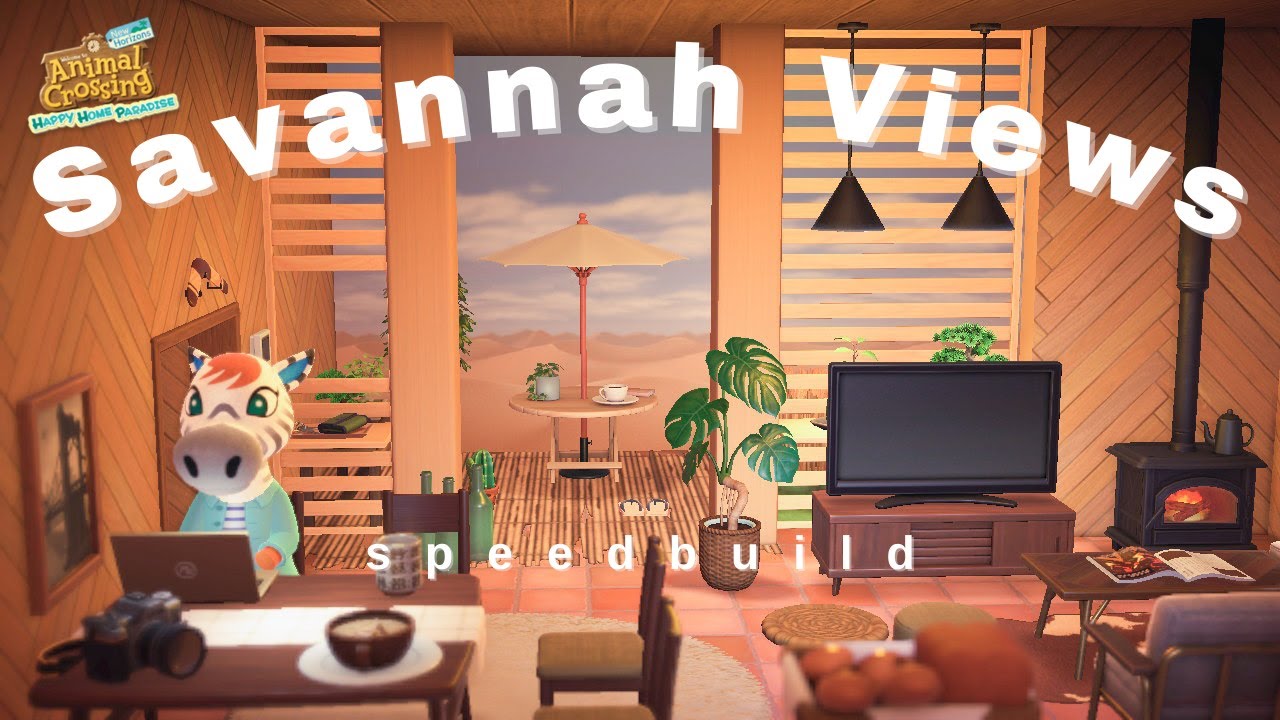 savannah's STUNNING desert oasis (with a balcony!!!) 🌵🏝  - happy home paradise speedbuild (acnh)