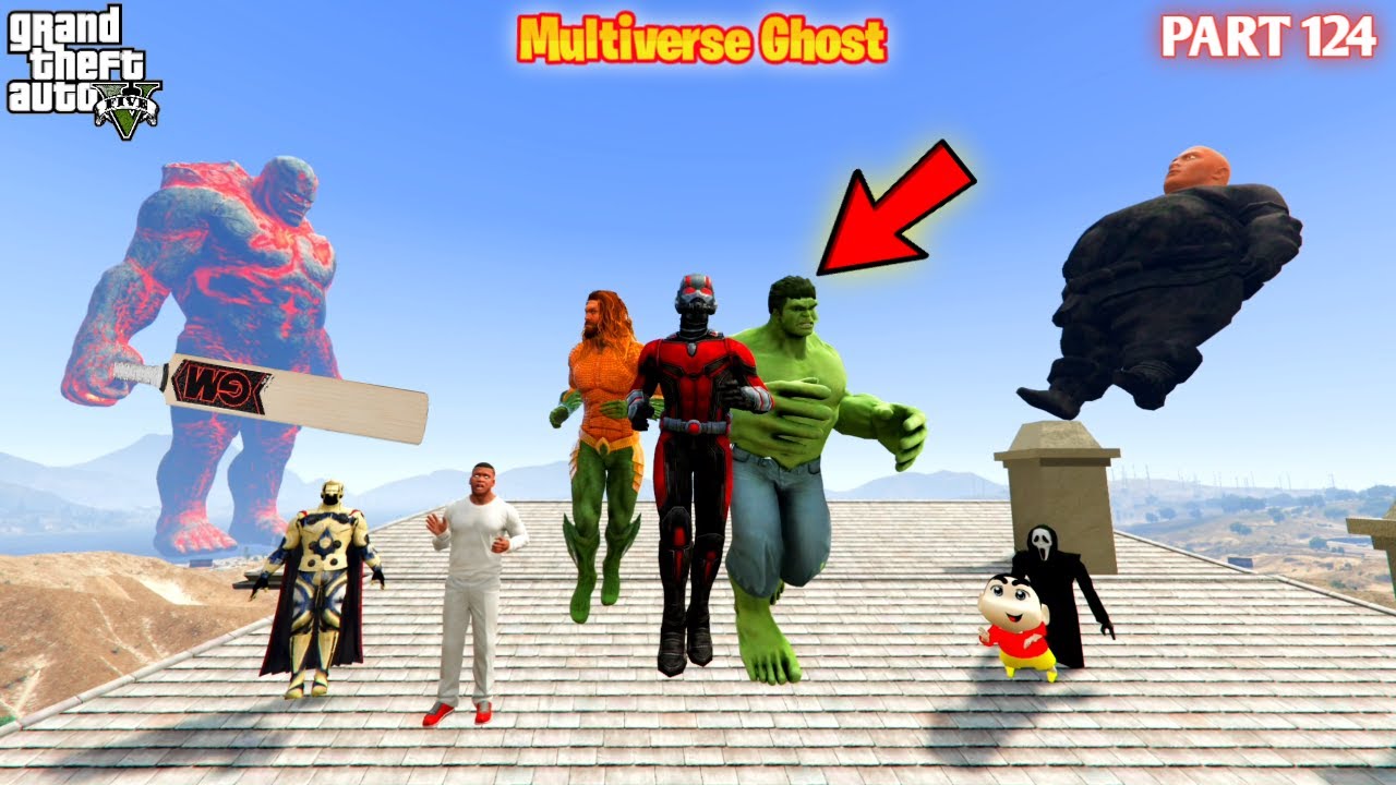 Multiverse Ghost Franklin Shin Chan Antman Find Thor Died in GTA5 #124