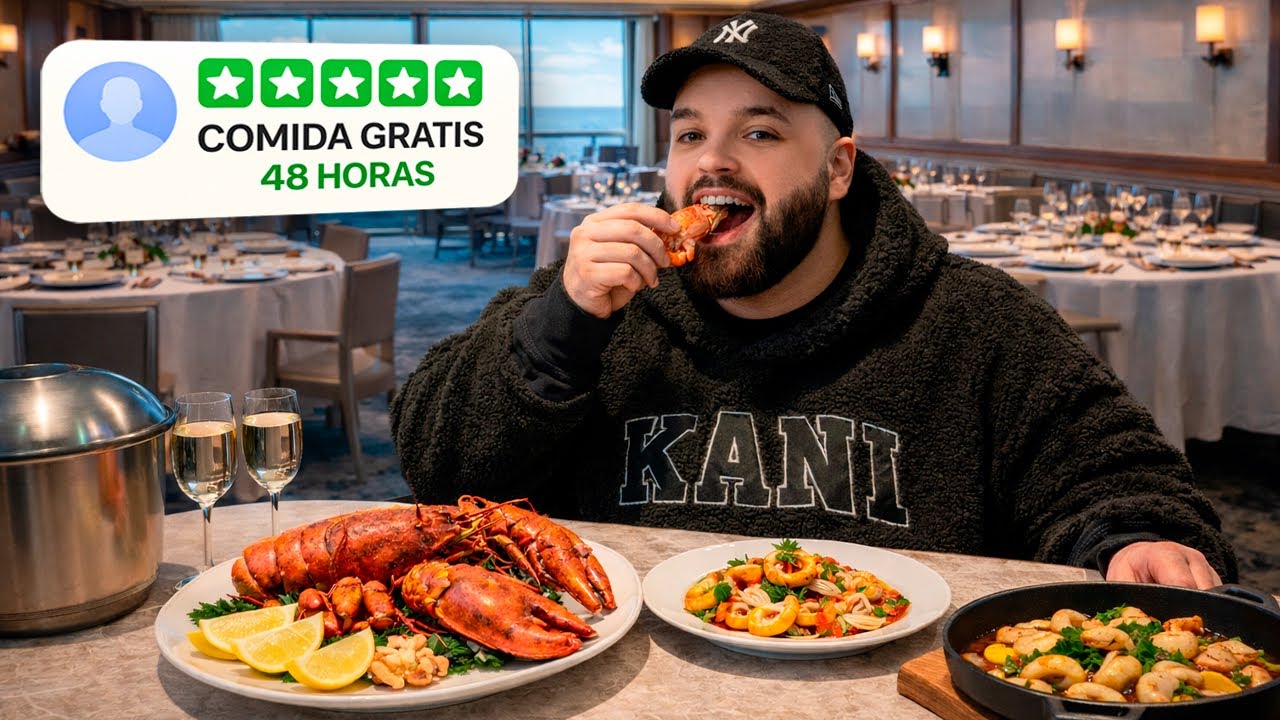 AS&Iacute; COM&Iacute; GRATIS durante 48H EN UN CRUCERO de LUJO POR ITALIA 🇮🇹🚢 | IRL xParga