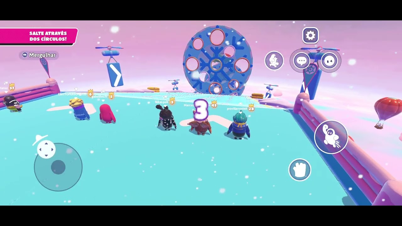 A PRIMEIRA FASE FOI SORTE NO FALL GUYS! CIRCUITO VELOZ! #96