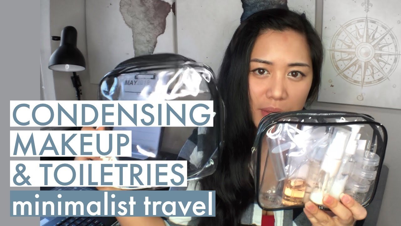 Minimal Makeup & Toiletries | MINIMALIST TRAVEL HACKS