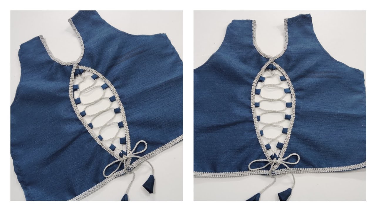Designer Dori Blouse Back Neck Design || Stitching Back neck blouse✂️ || @Anita's Boutique Corner 