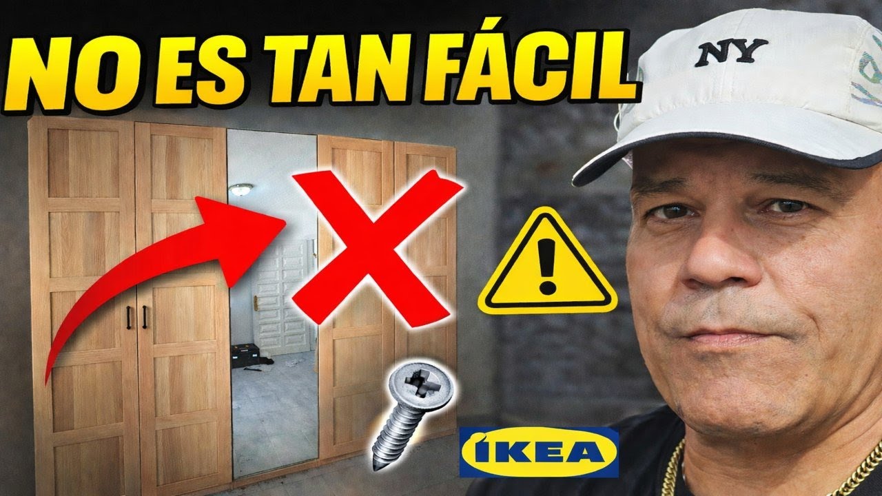 MONTAJE ARMARIO HEMNES IKEA CON ESPEJO | El TRUCO que NADIE te CUENTA 😨