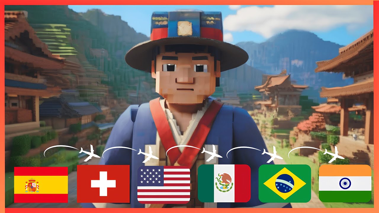 ИИ создает уникальные Minecraft-стихи для каждой страны: Язык, культура и флаг