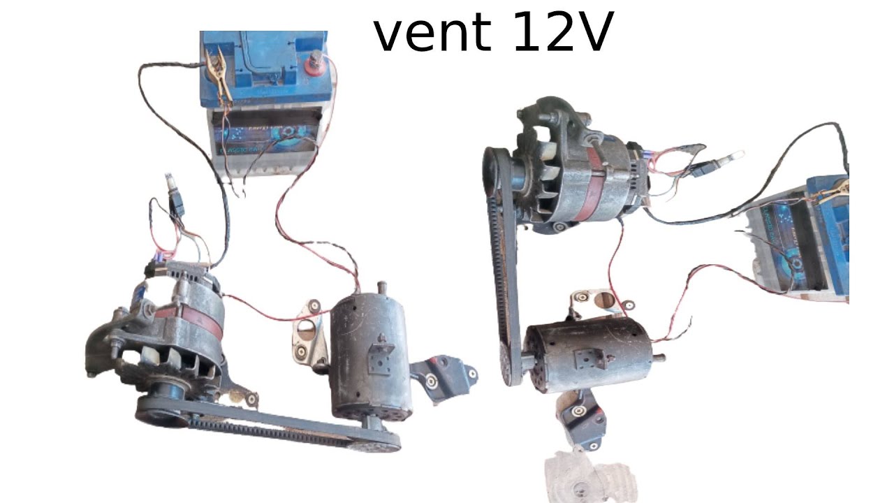 tester un alternateur avec un ventilateur de 12V