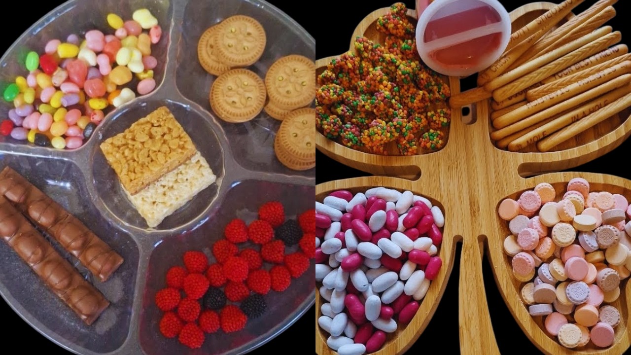 Oddly Satisfying Candy Platter Filling 🍭 Relaxing ASMR No Talking
