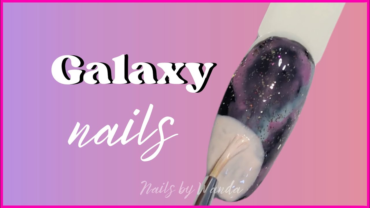 Uñas GALAXY/ galaxia🪐🌌 paso a paso
