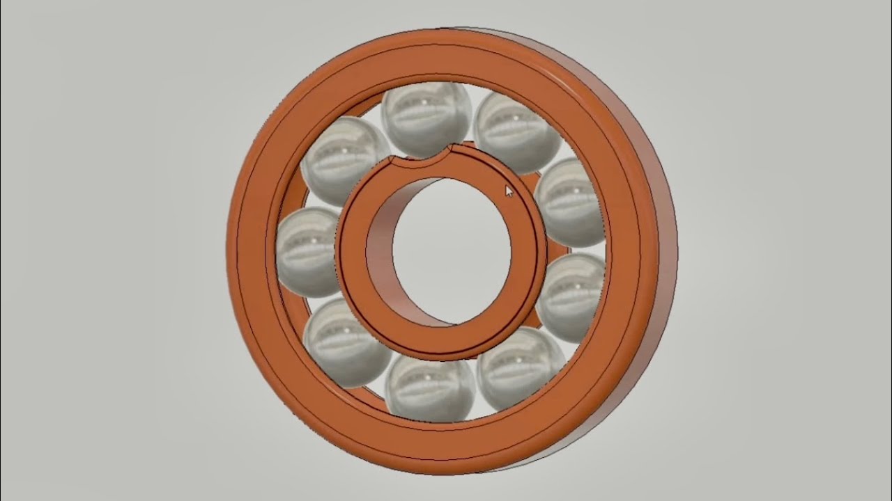 Aprende como hacer un rodamiento en fusion 360 para tu impresora 3D y a parametrizarlo