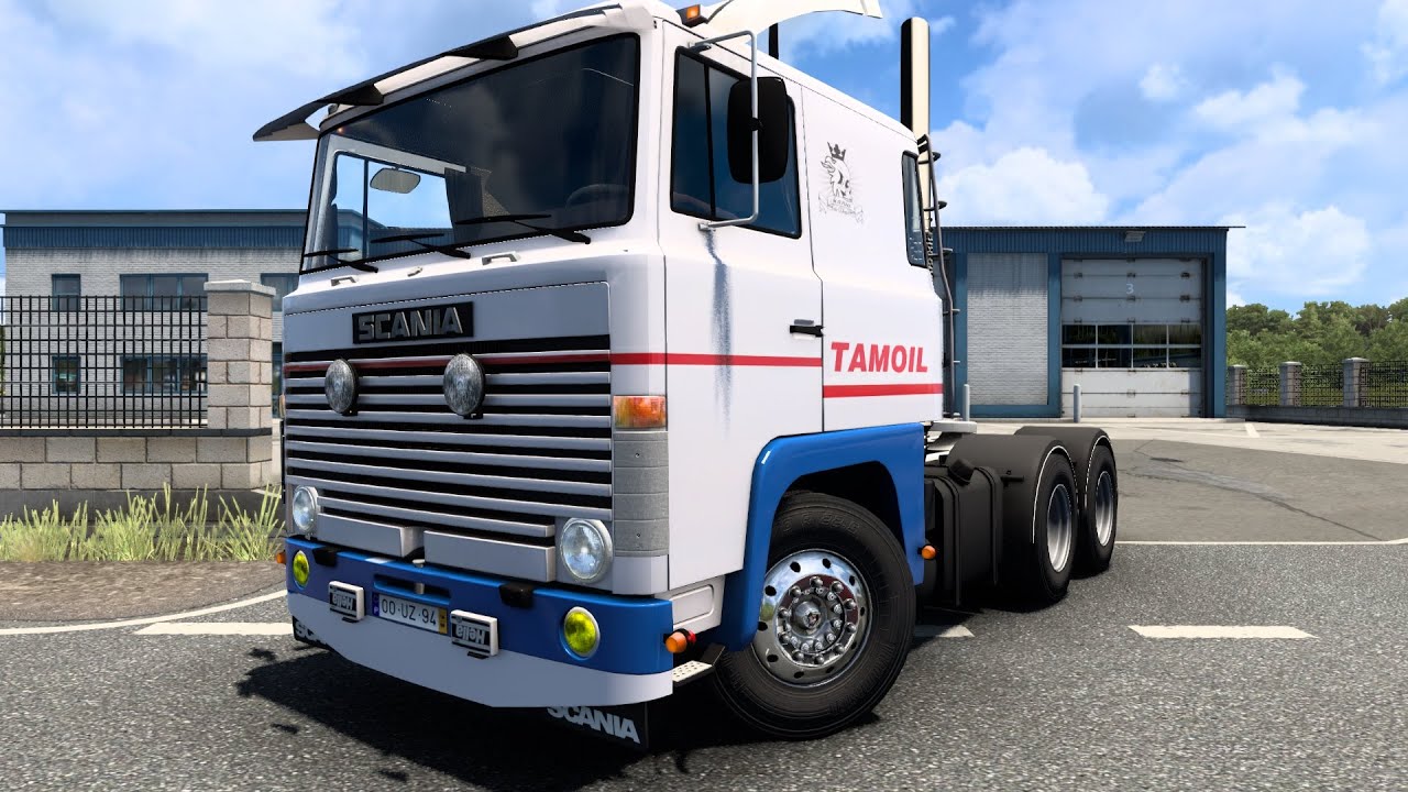 Old Scania 1 Series Mod - Euro Truck Simulator 2 V8 375 hp