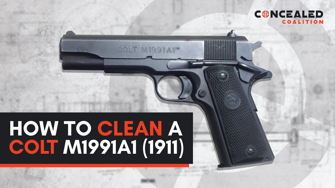 Как чистить пистолет Colt 1991A1