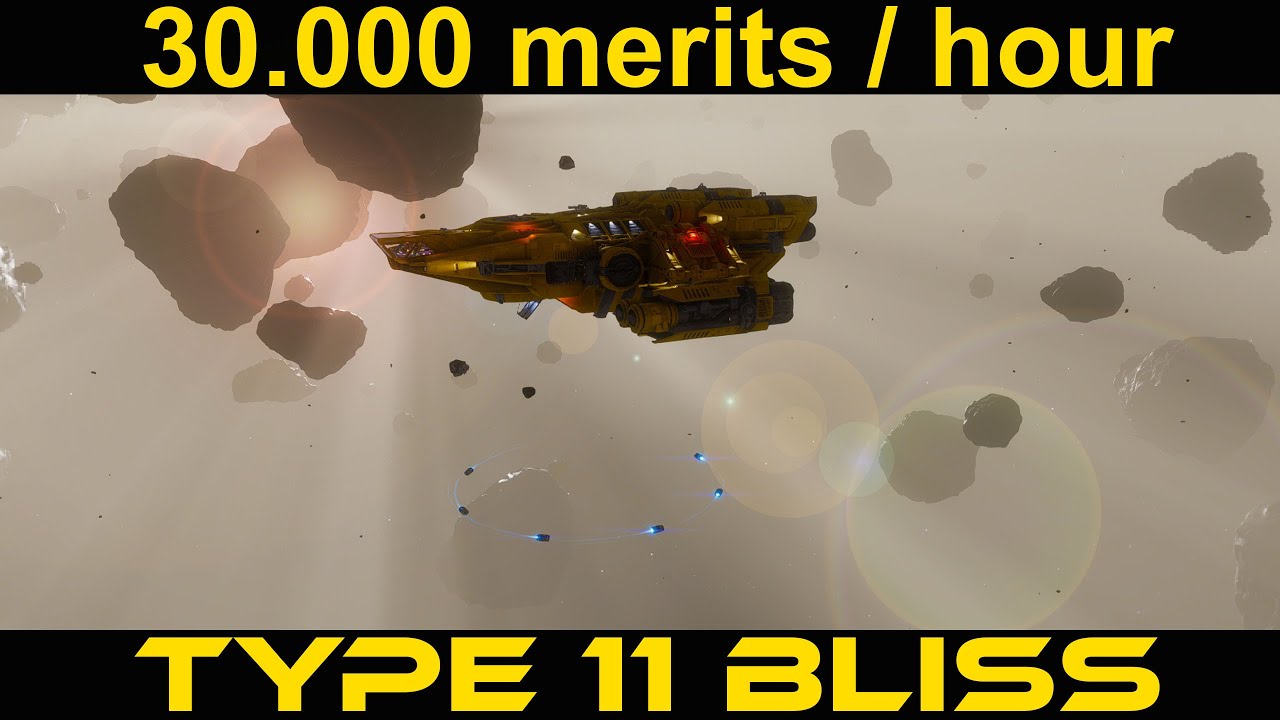 Platinum for 30.000 merits/hour in Elite Dangerous