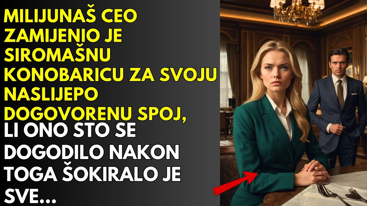 MILIJUNAŠ CEO ZAMIJENIO JE KONOBARICU ZA SVOJ SPOJ NASLIJEPO ALI ONO ŠTO SE DOGODILO ŠOKIRALO JE SVE