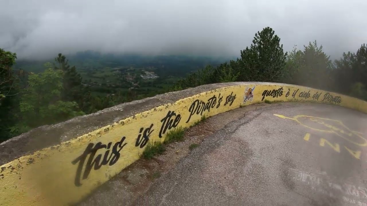 Marco Pantani. Road cycling/Climbing Monte Carpegna the training climb for Marco Pantani 3 of 7