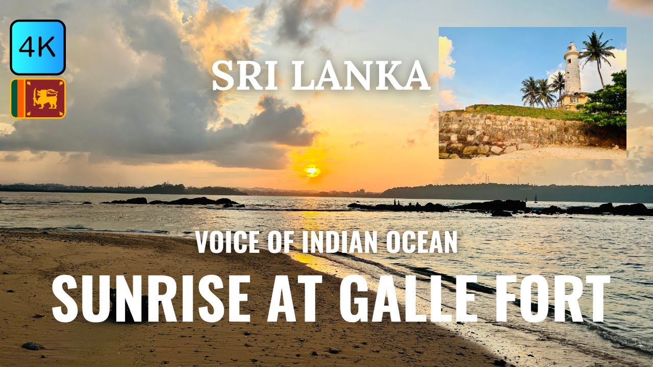 Sunrise at Galle Fort, Sri Lanka L K | ගාලු කොටුවේ සුරියෝදය | Voice of Indian Ocean