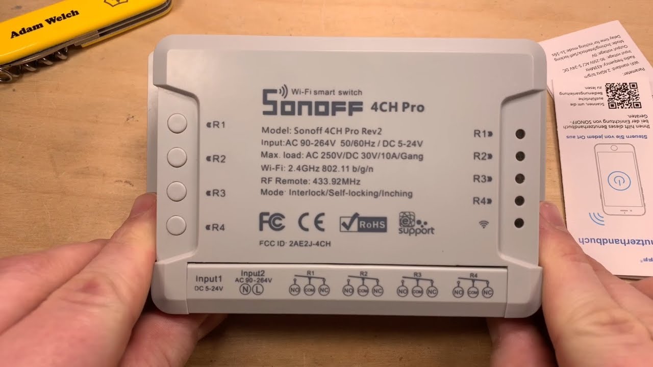 Sonoff 4Ch R2 - Shed Upgrade