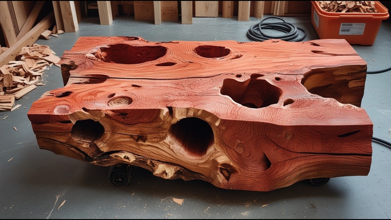 Upcycled Elegance: Rustic Charm Meets Modern Design: Turning Tree Stumps into Chic Coffee Tables