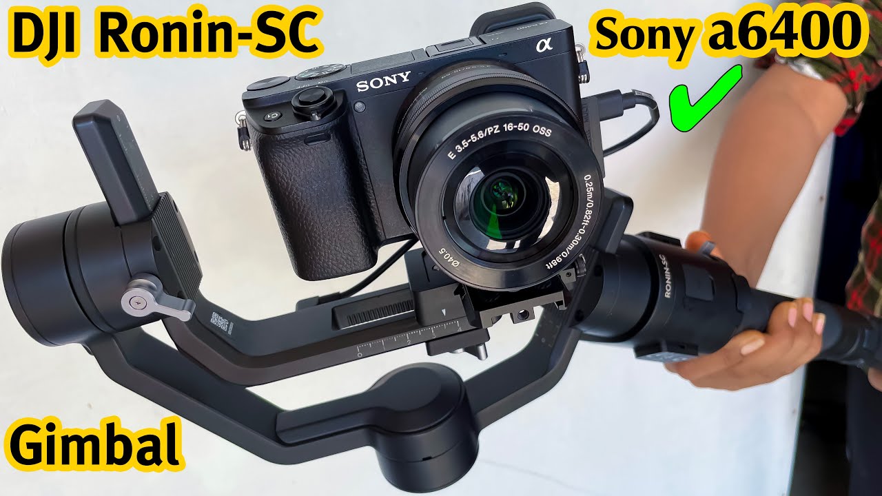 how to set up and use dji gimbal ronin-sc | balance gimbal in hindi | for Sony a6400 camera and dslr