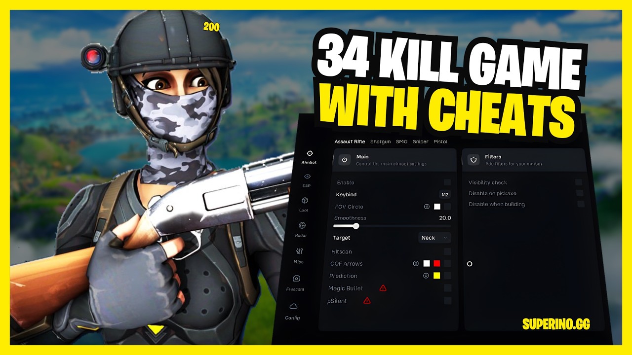 Cheating in Fortnite Ranked | 34 Kills | Best Undetected Fortnite Cheat | 2026 | External | Superino