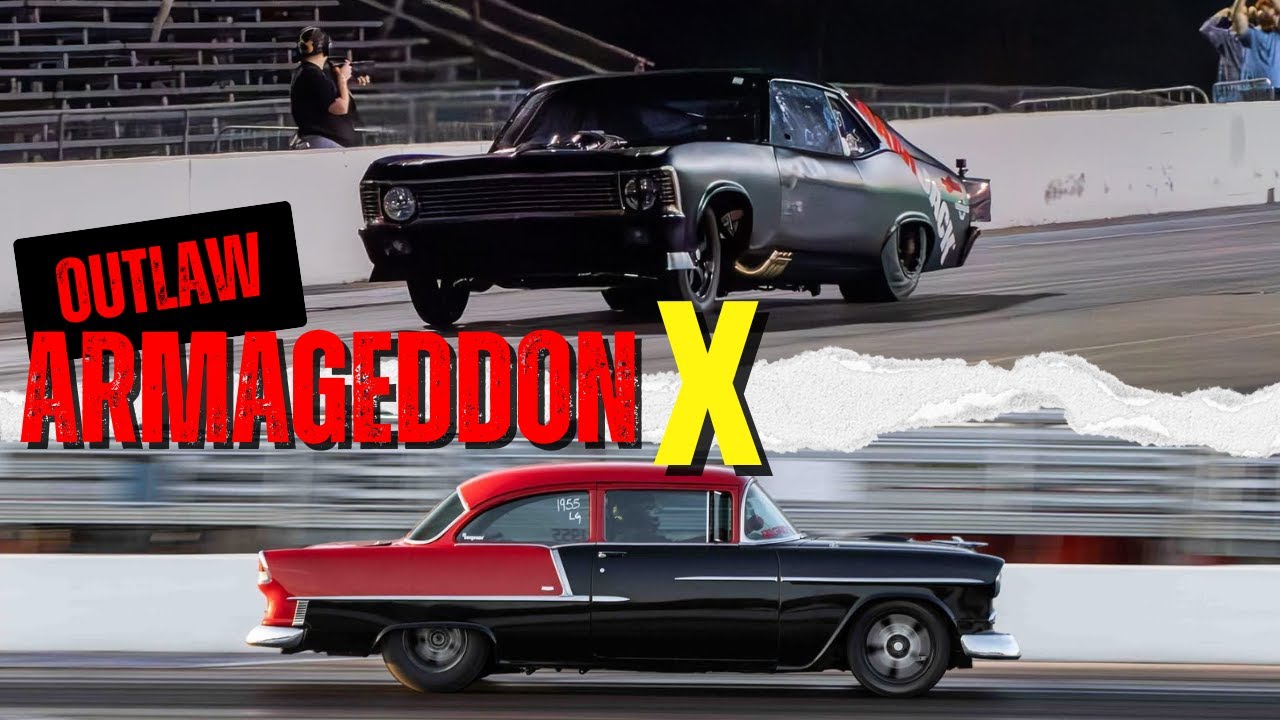 OG Murder Nova and The 55 at Outlaw Armageddon 10! Small Tire No Prep Superbowl!