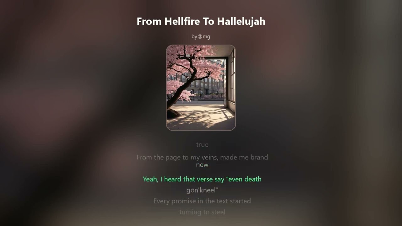 From Helfire To Hallelujah