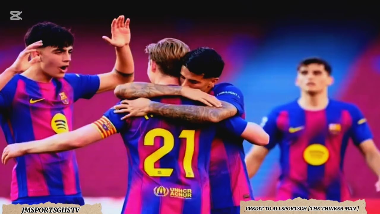 BARCELONA ARE ON THE TOP OF THE TABLE WITH 25 MATCHES PLAYED 