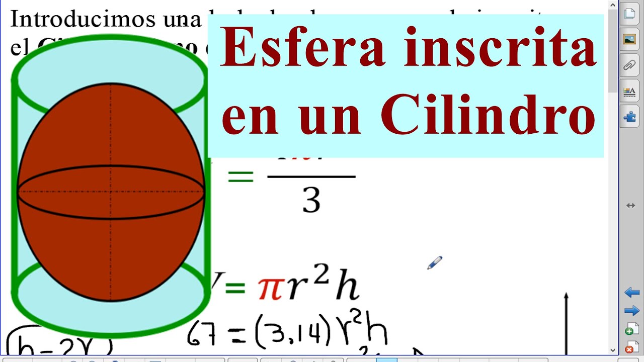 Esfera Inscrita en un Cilindro.
