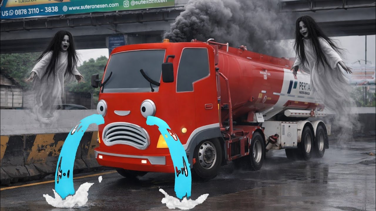Wow disini ada truk tangki pertamina,truk kontainer besar,truk molen,berubah mirip frank teman tayo 