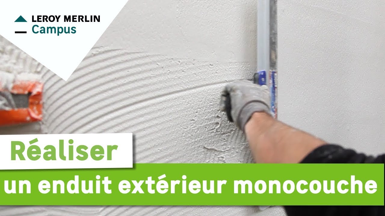 Comment réaliser un enduit extérieur monocouche ? Leroy Merlin
