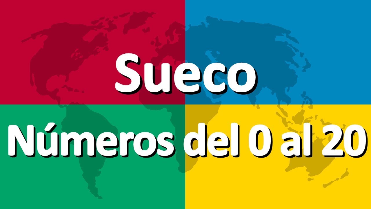 Aprender sueco parte 4 | Números del 0 al 20