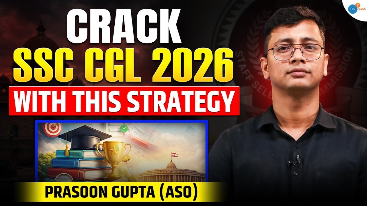 Strategy to Crack Govt. Exams | Prasoon Gupta | Josh Talks #ssccgl  #SBIPO #IBPSPO #RRBPO #IBPSSO
