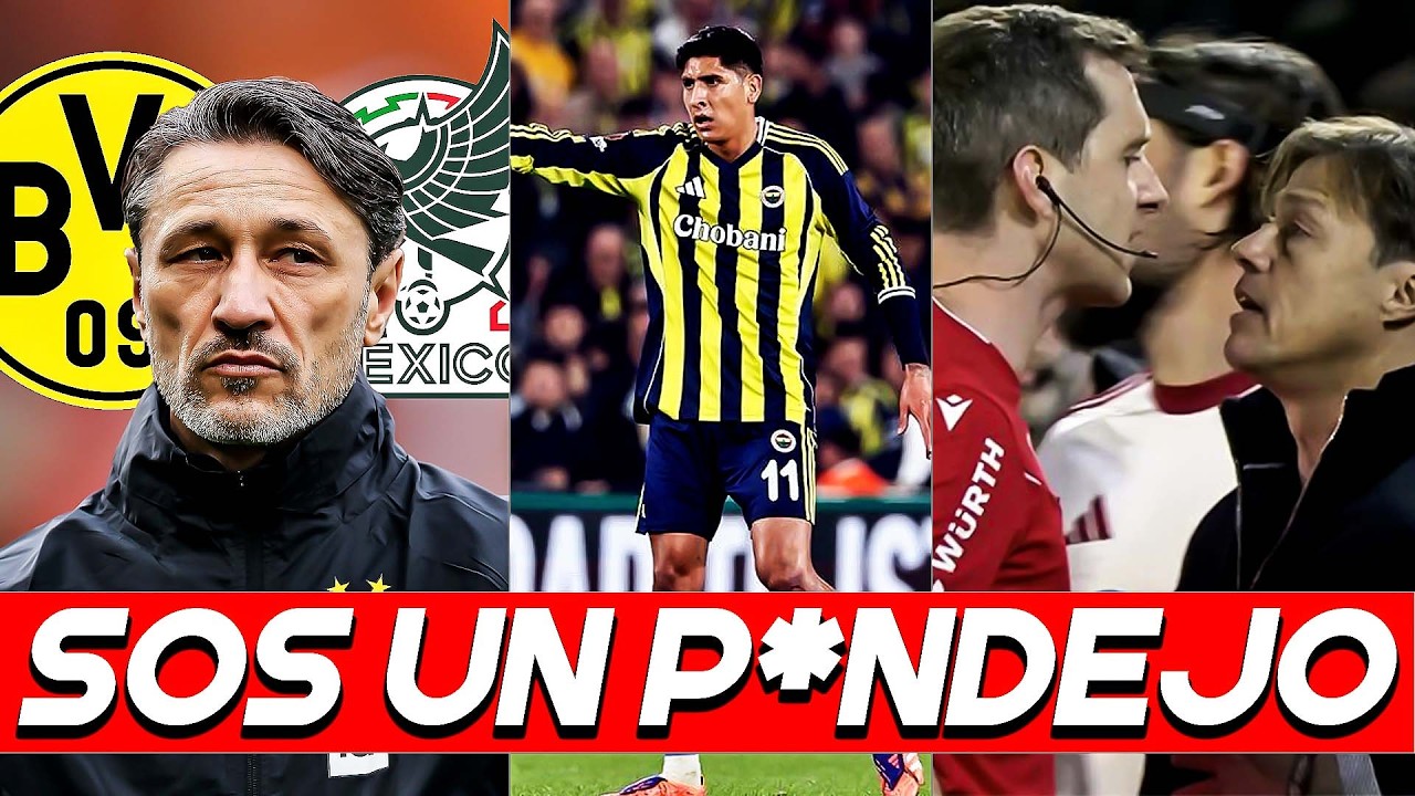 LAMENTABLE EDSON, sos un P*NDEJ0 ALMEYDA al ARBITRO, quiere MEXICANOS en el DORTMUND