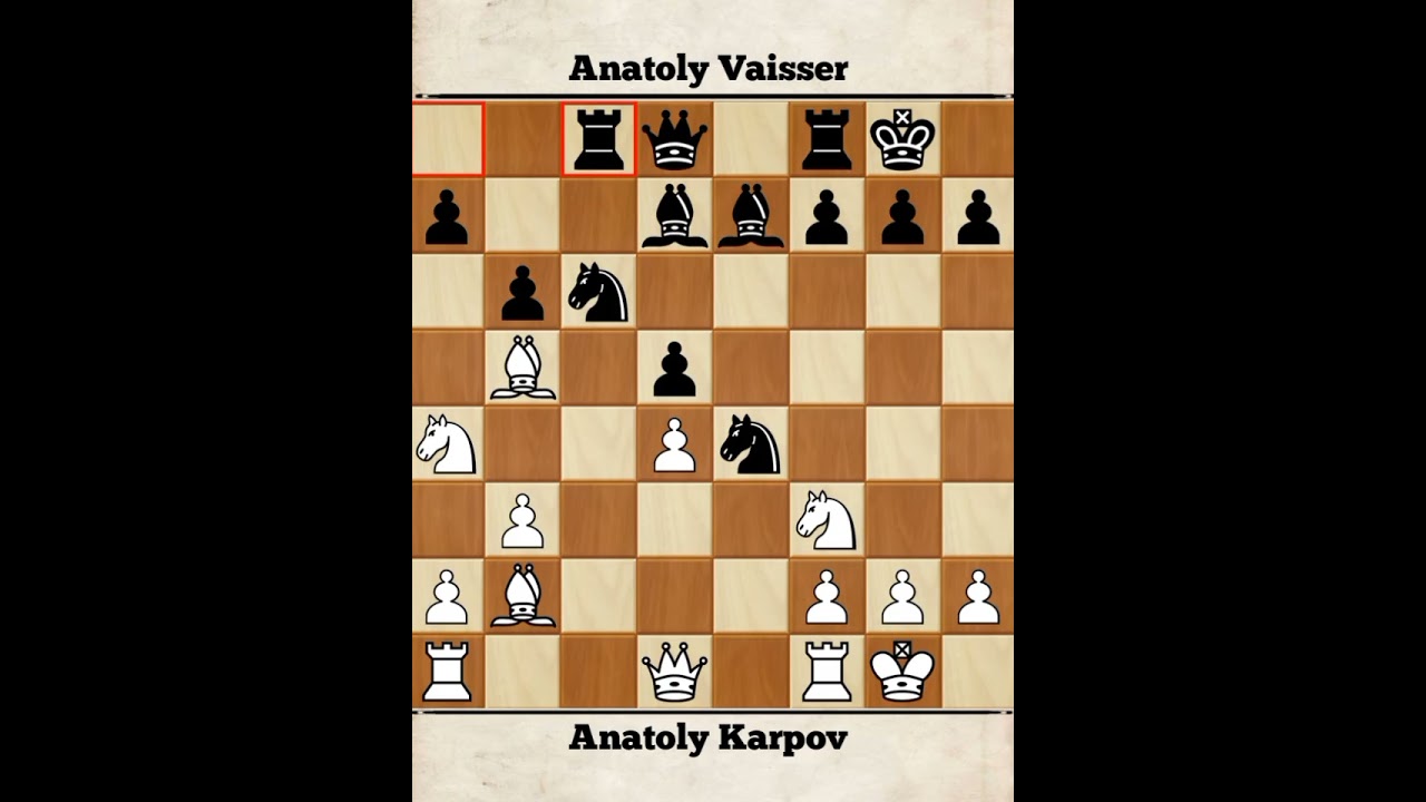 Anatoly Karpov vs Anatoly Vaisser - 6th Karpov Trophy Blitz m, 2017 ( ROUND 2 )