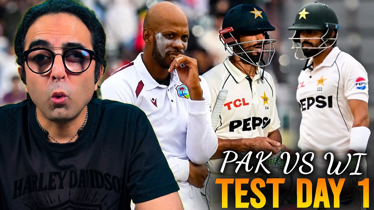 Pakistan Reach 184/2 Against WI Before Rain Brings Early Stumps On Day 1 Of The Warm-Up Match!
