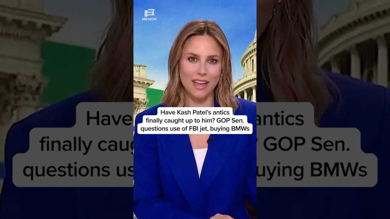 Kash Patel ANTICS: GOP Sen. questions use of FBI jet, buying BMWs