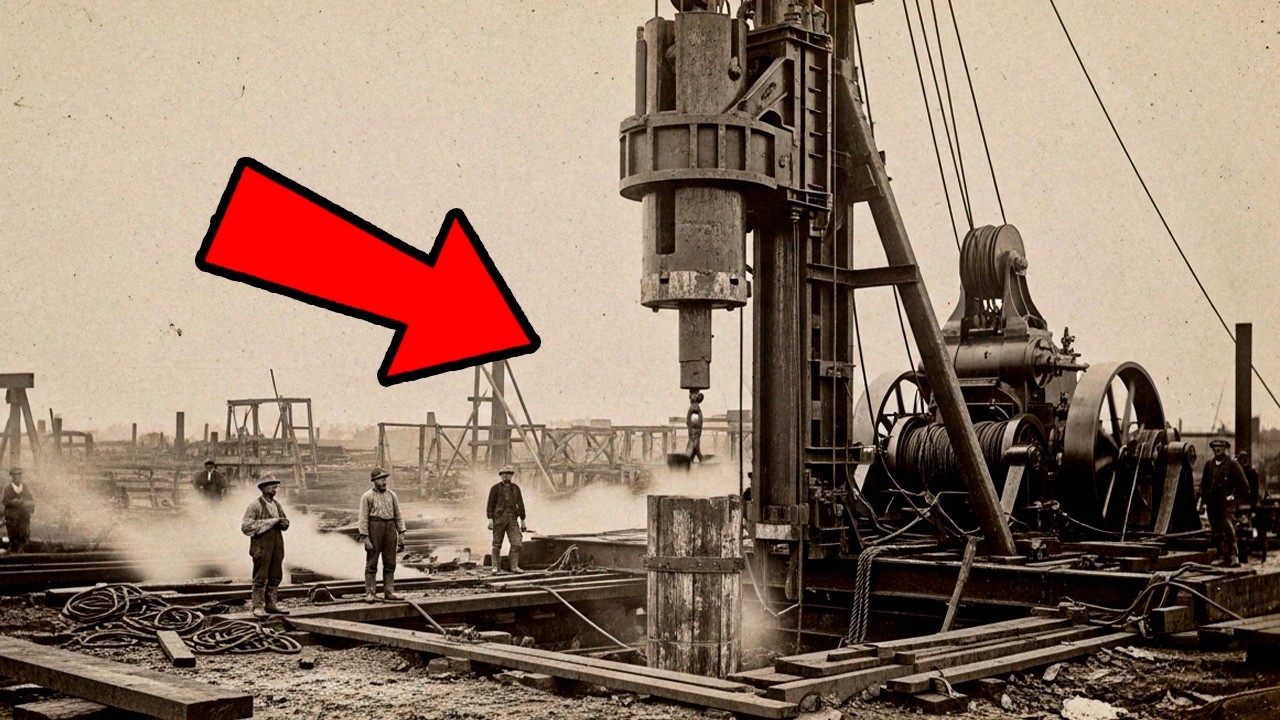 The Bone Shatterers: Pile Drivers That Fell With 10,000 Pounds Every 5 Seconds