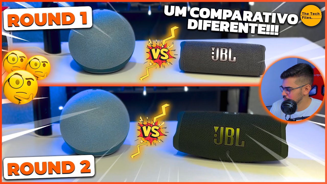 CHARGE 5 OU FLIP 6?🤔- Qual JBL BATE DE FRENTE com uma ECHO 4 (ALEXA)? - Especial 4K Inscritos 🔥