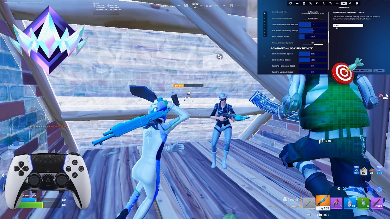 *NEW* Best Controller Settings + Sensitivity For Fortnite Chapter 7! (PS4/PS5/XBOX/PC)