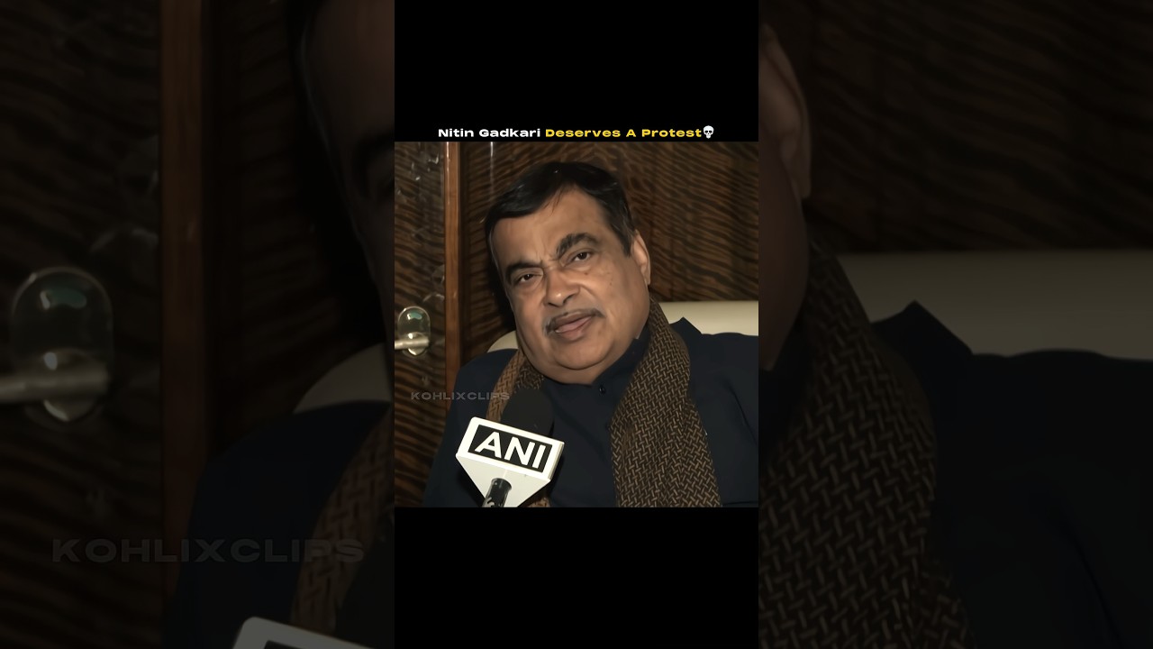 1 More Protest💀 #nitingadkari #roadinfrastructure #roadquality #publicaccountability