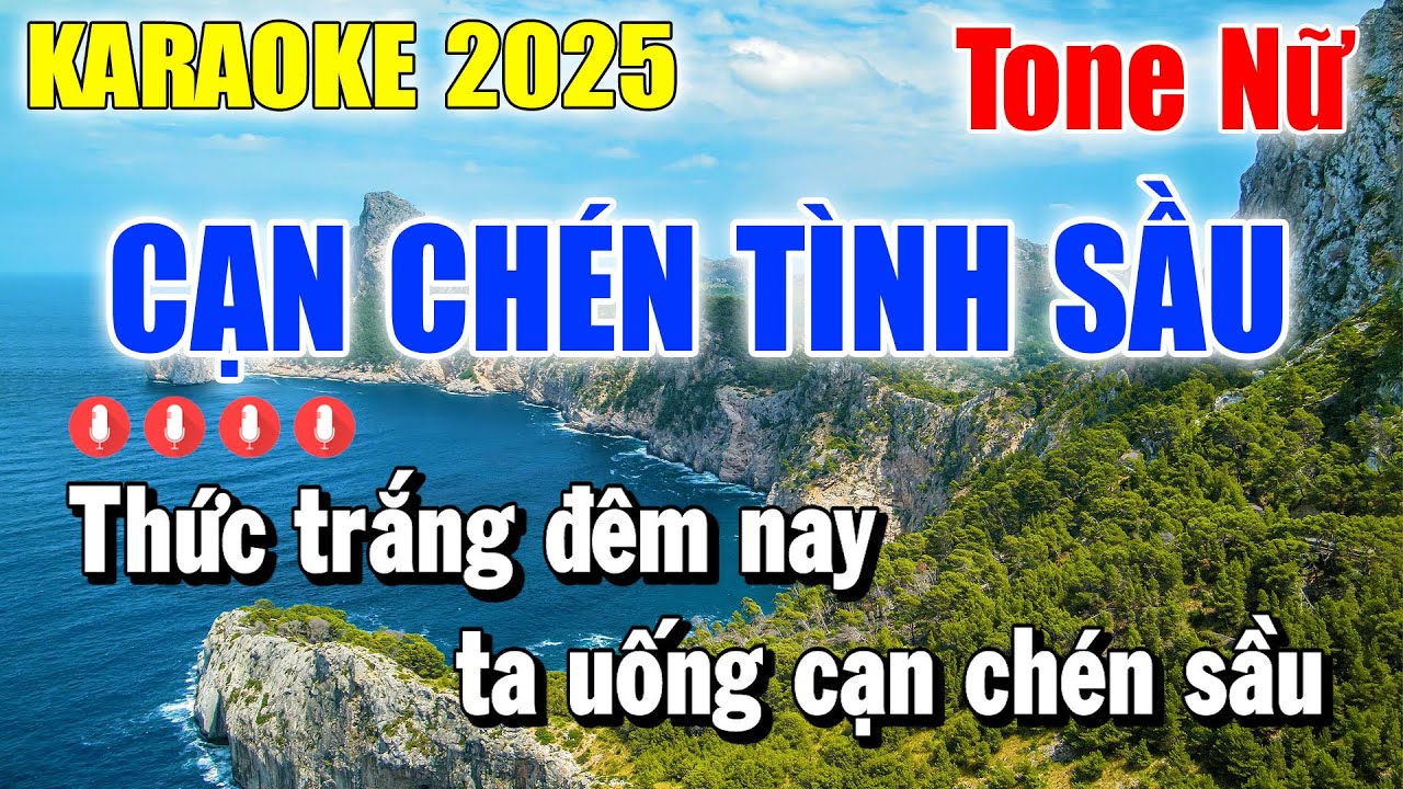 Karaoke Cạn Chén Tình Sầu Tone Nữ ( Beat Phối Hay ) Karaoke Thanh Duy